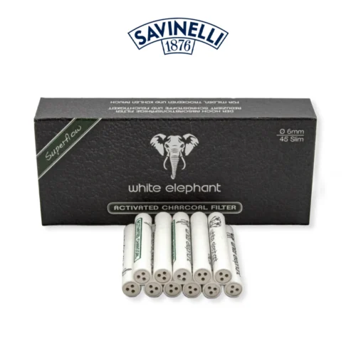 White Elephant Activated Charcoal Filter 6mm 45p