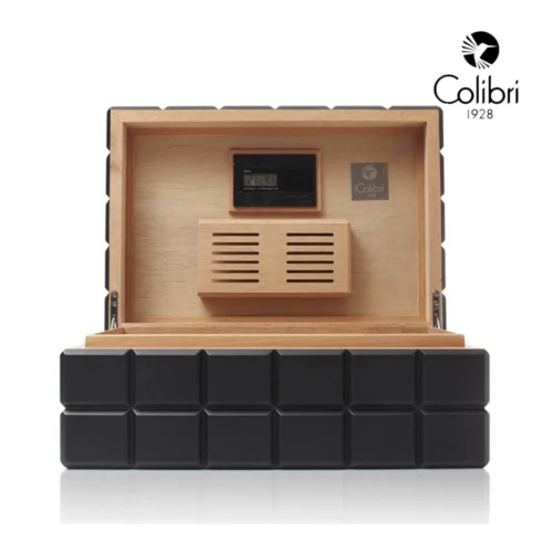 Colibri Heritage Humidor Svart Öppen Front