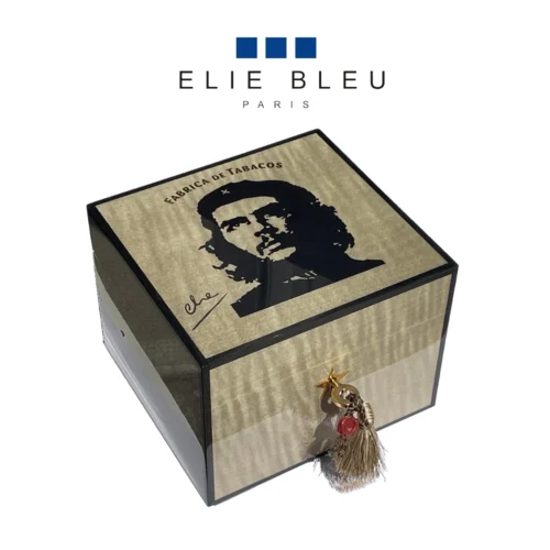 Elie Bleu Cigarrhumidor 'Che' 25 Robusto Ljusgrå