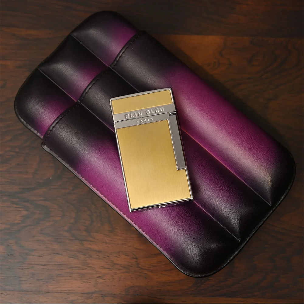 Elie Bleu Diamond Jetflame Two Tone Lighter - Bild 4