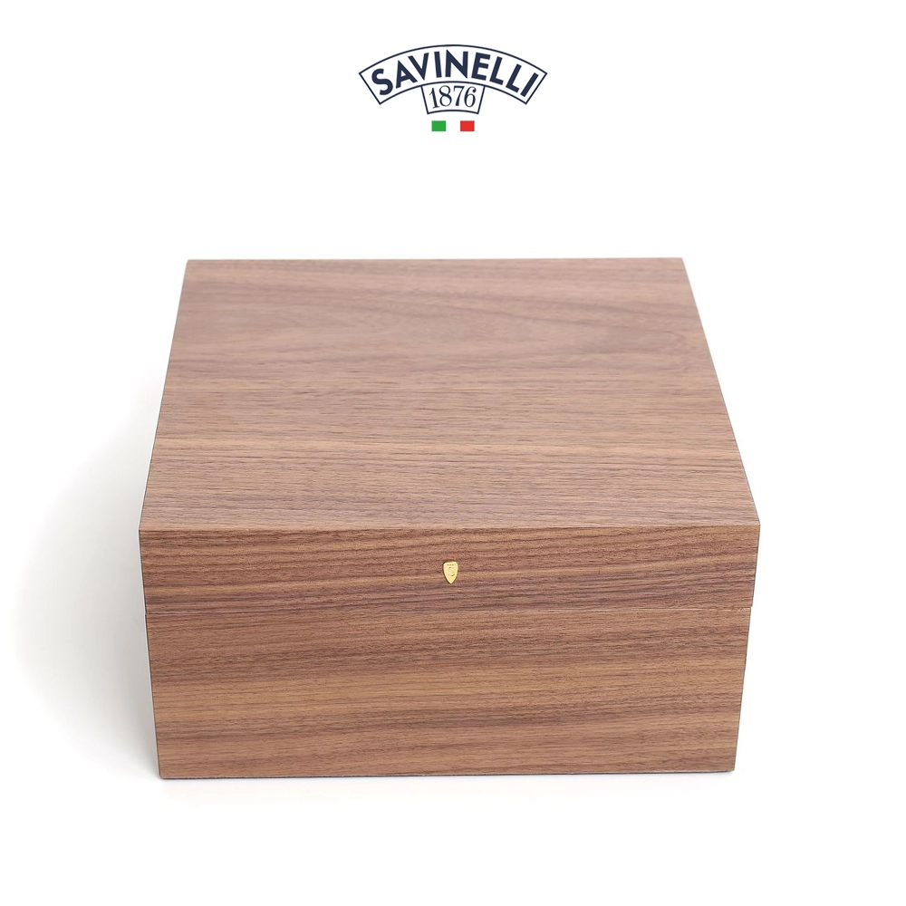 Savinelli Humidor Fyrkantig Valnöt