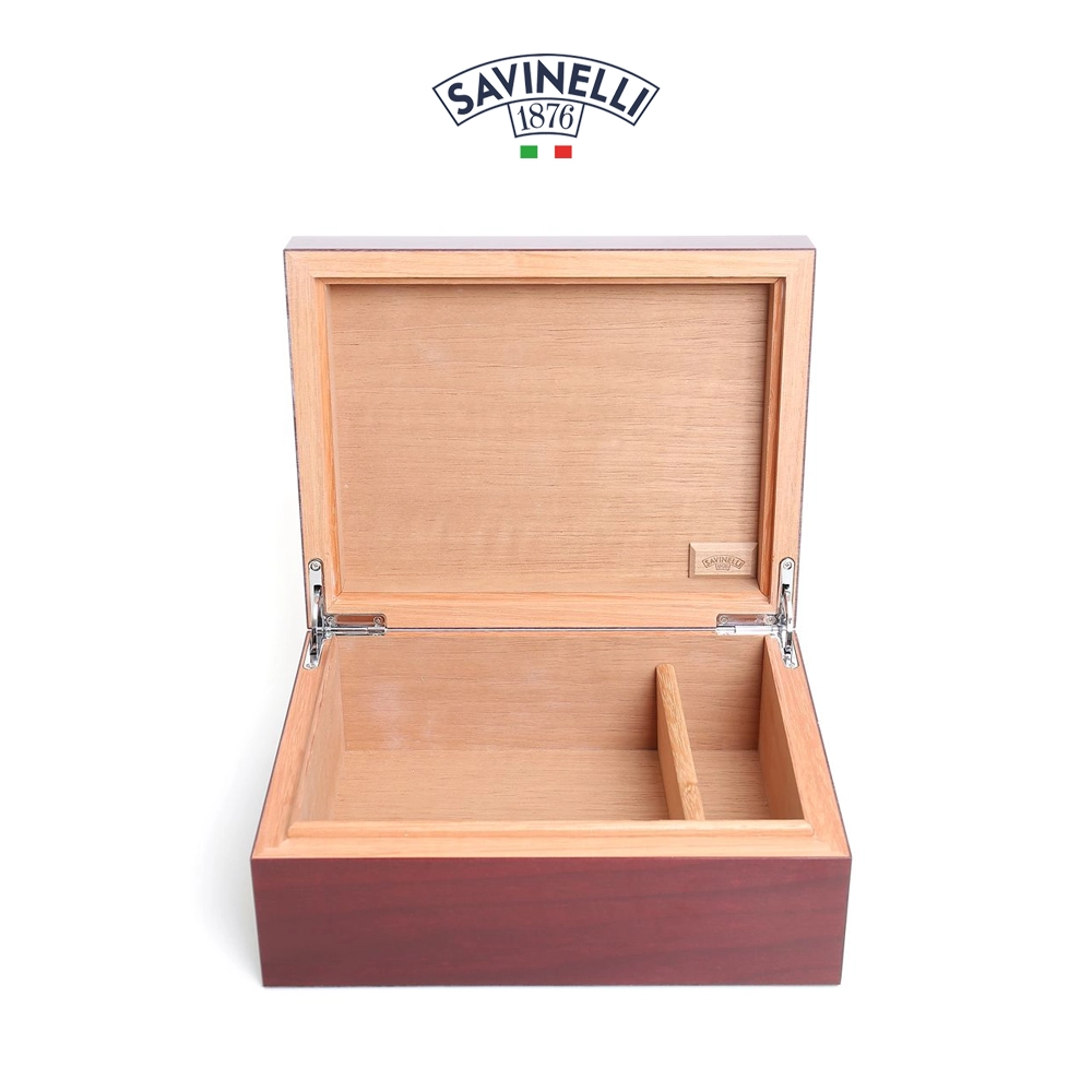 Savinelli Humidor Geometric Burgundy