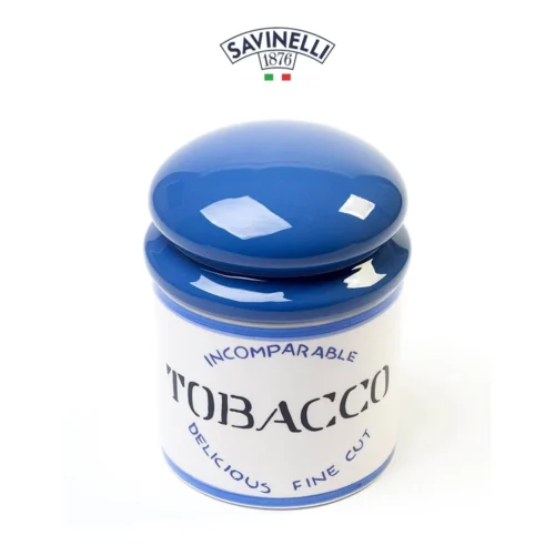 Savinelli Tobakskruka Vit och Blå