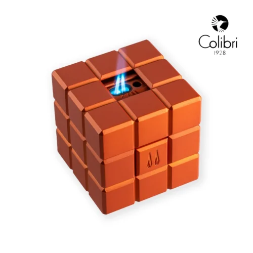 Colibri Heritage Cube Desk Lighter Orange