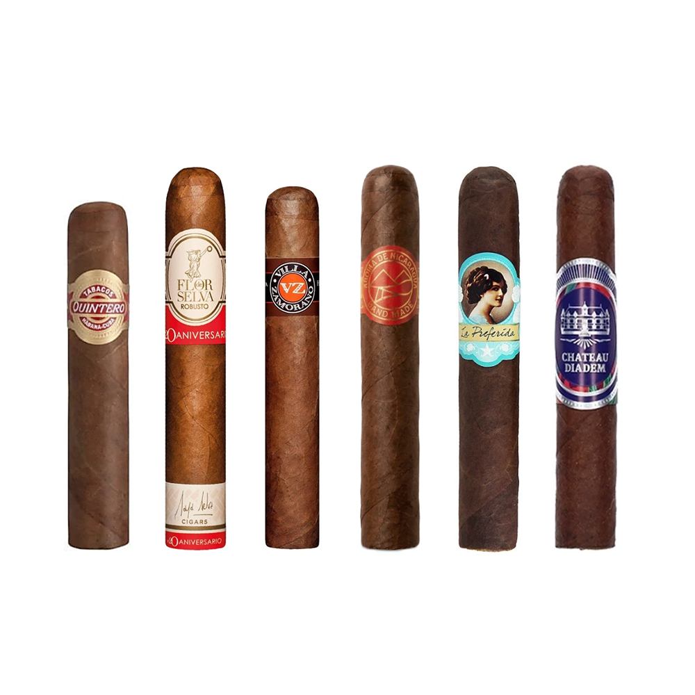 Cigarrummets ROBUSTOPAKET 6 cigarrer